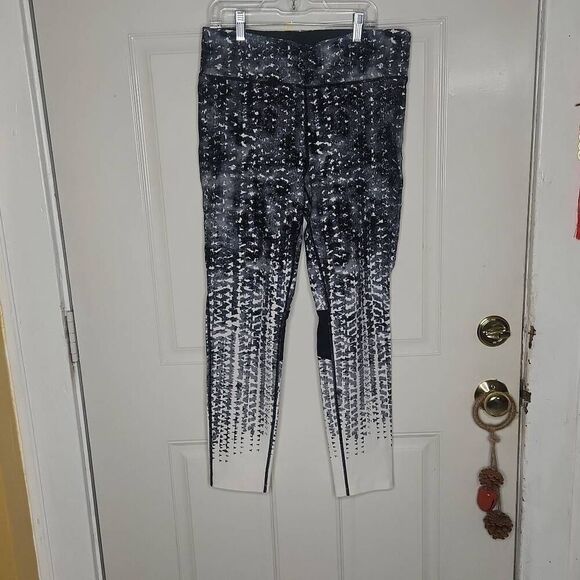 Calvin Klein performance black and white fitness leggings women's size L - Picture 1 of 2